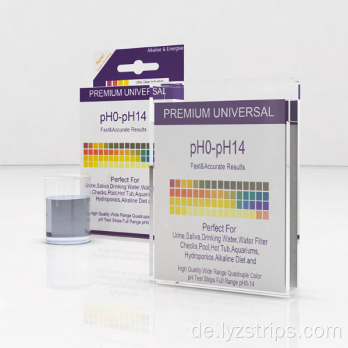 supersensitiver universeller pH-Testpapierstreifen 0-14